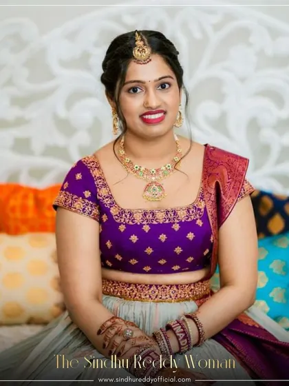 "The Sindhu Reddy Woman" - a close-up portrait of our beautiful client on her special day.