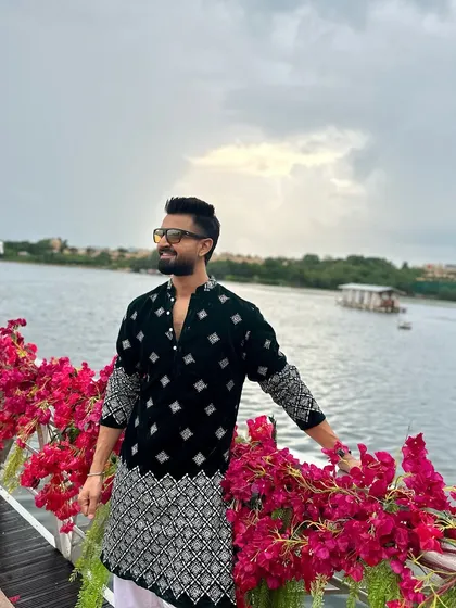 A candid smile while taking in the serene views of Udaipur. The beauty of Rajasthan is truly unmatched.