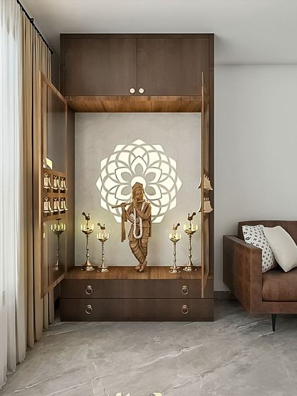 Designing with a Touch of Sweetness - Modular Home Interiors Modern Mandirs & Pooja Units photo 12