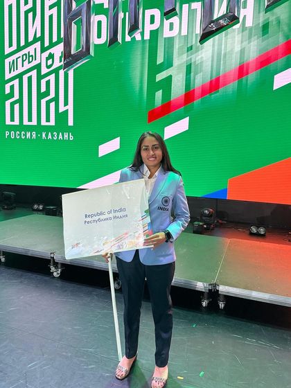 A moment of national pride as our player represents the Republic of India at the BRICS Games opening ceremony.