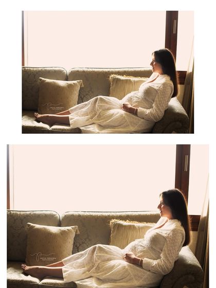 Relaxing on the sofa, dreaming of the future. Lifestyle maternity photography is about capturing the real, everyday magic of waiting for your baby.