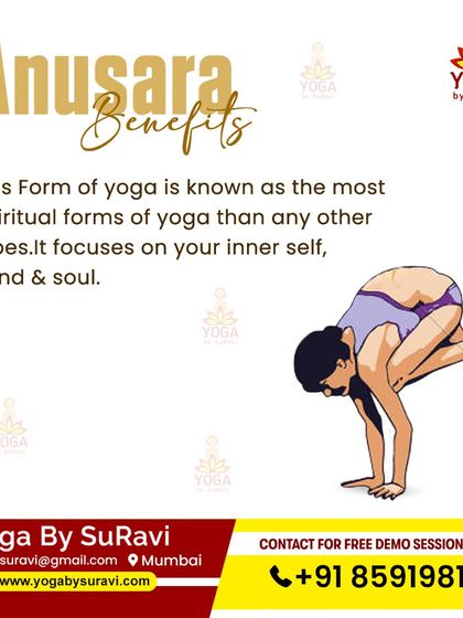 Anusara Yoga, one of the five types we teach, is a spiritual form that focuses on connecting with your inner self, mind, and soul.