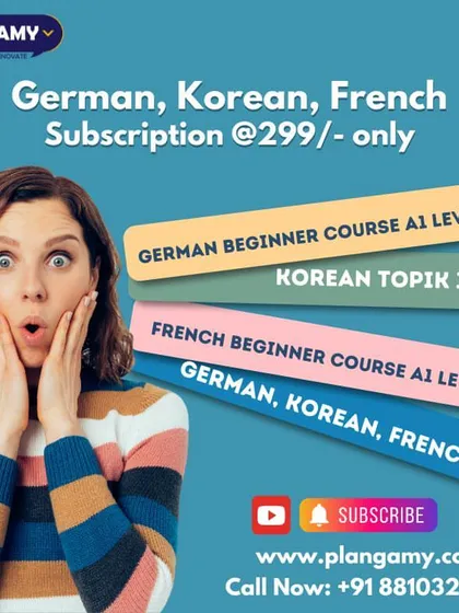 Get started on your language journey for an unbelievable price. We offer beginner courses in German, Korean, and French with our affordable subscription plan, making it easier than ever to learn a new skill.
