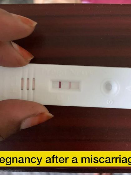 This student got her two magical lines after a previous miscarriage due to chromosomal abnormalities. My support helped her find strength and positive energy again.