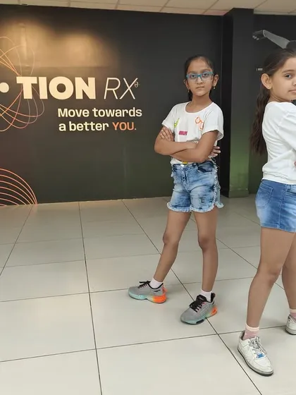 Attitude on point! Two of our young dancers posing for the camera after a great class.