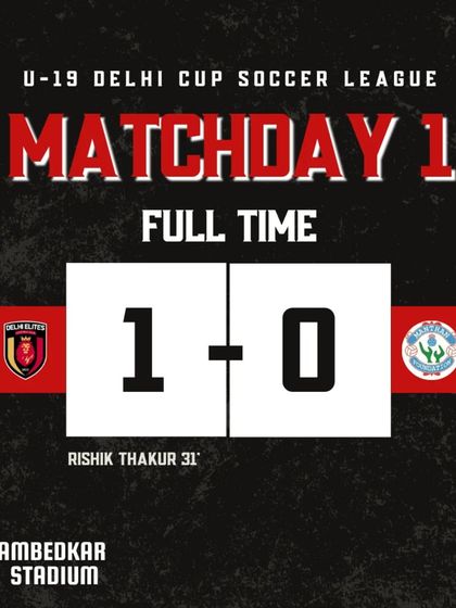 Our first win in the Delhi Cup, sealed by a single goal. The journey has just begun.