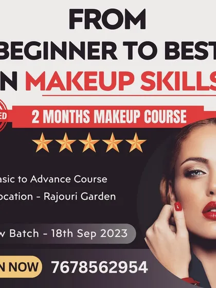 Go from beginner to pro with our certified 2-month makeup course. We cover everything from basic to advanced makeup and hairstyling. New batch starting soon, join now.