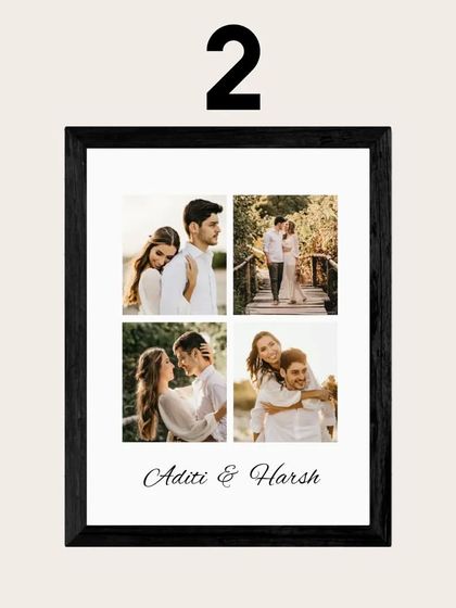 This is design number 2 of our gallery frames, a four-photo collage that's perfect for telling a small story.