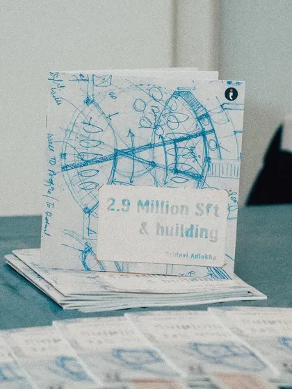 We recently celebrated the launch of "2.9 Million Sft & building," a book by Sridevi Adlakha that chronicles the personal and professional journey of our firm. The cover features an original architectural sketch.
