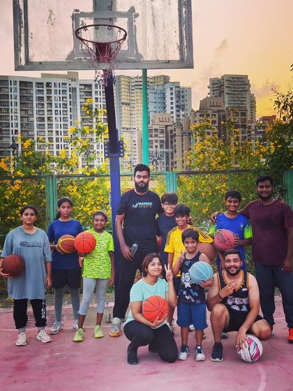 Another shot of our Saturday gameday crew. Players and coaches gather for a photo, showing the community we've built.