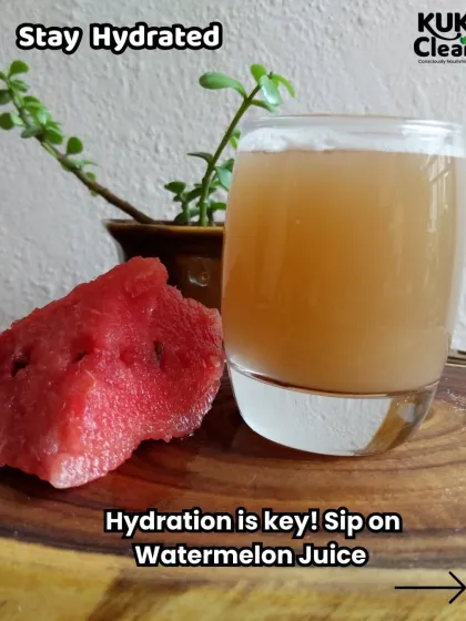 Hydration is key, especially in the summer. Sipping on fresh watermelon juice is a delicious way to stay hydrated and get a dose of vitamins.