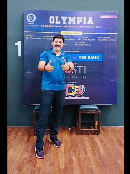 A moment of celebration for our founder director after winning the Olympia InterClub Badminton Championship 2024.