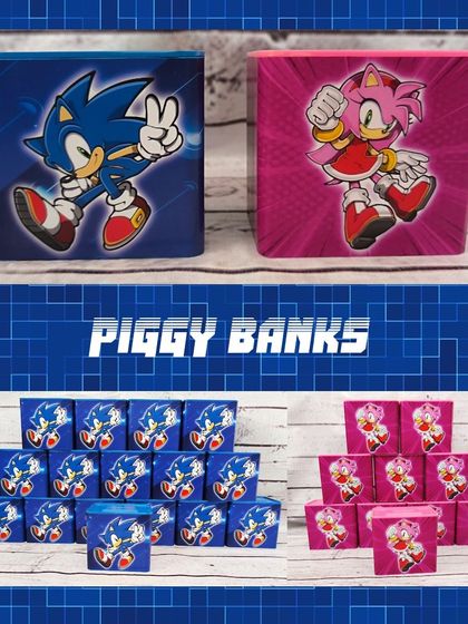 A look at the Sonic and Amy Rose themed piggy banks. They are a great way to encourage kids to save their money.