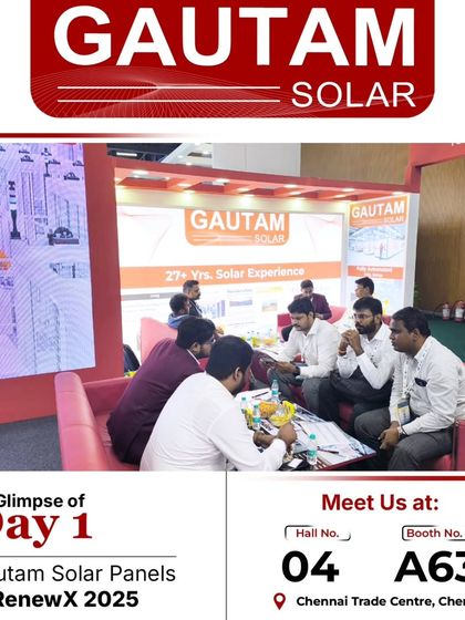Our team in deep discussion with partners at our booth on Day 1 of RenewX 2025 in Chennai. The energy and enthusiasm at the event were incredible.