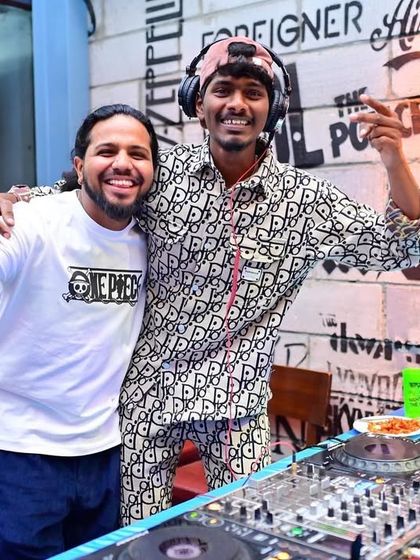 These shots capture me in my element, from different angles and at various events. Each one is a glimpse into my life as a music maker, focused on the craft and connecting with the crowd.