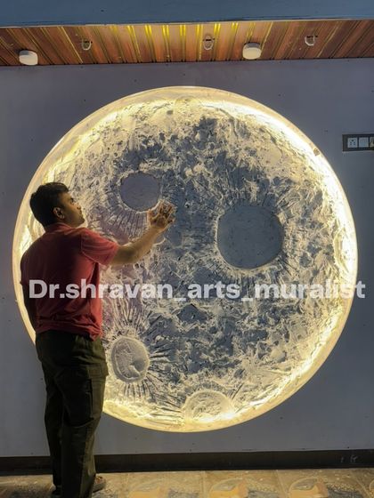 Shravan Kumar - 3D and Relief Murals Celestial Wonders: Moon Murals photo 3