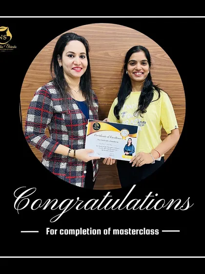 Congratulations to this student on the completion of her masterclass. It's a joy to see my students achieve their goals.