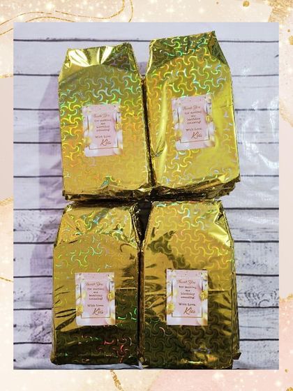 These Mickey and Minions themed stationery sets were wrapped in elegant gold foil paper for a special touch.