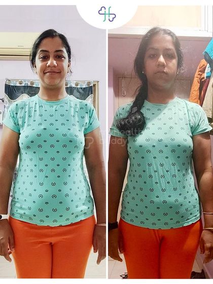 This client learned the art of balancing meals and increasing protein intake. For her, working out has become a daily affair, just like having a meal.