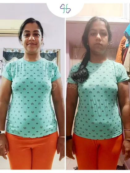 This client learned the art of balancing meals and increasing protein intake. For her, working out has become a daily affair, just like having a meal.
