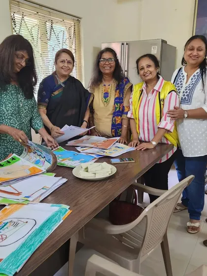 I was honored to be invited as a judge for an art competition organized by the Lions Club of Juhu for more than 30 BMC school children.
