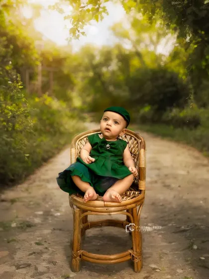A similar shot from the same outdoor session, this time with a cute matching cap. I bring a selection of props and accessories to outdoor shoots to add variety.