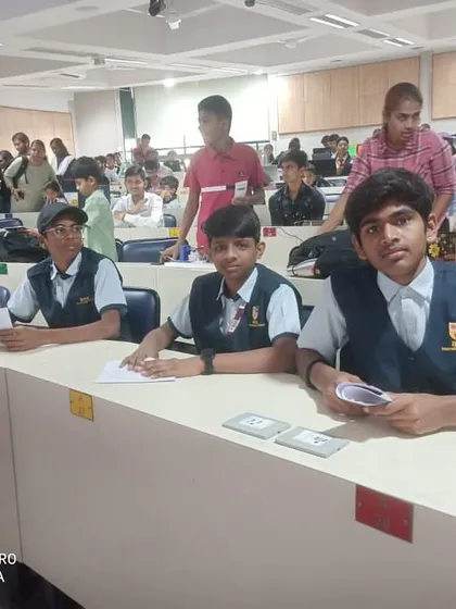 Students seated in a lecture hall at IIT Bombay, focused and ready for the next phase of the Techradiance fest.