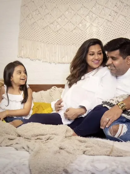 This family maternity session was all about capturing their excitement for the new arrival. Including older siblings in maternity shoots makes for such heartwarming and memorable photos.