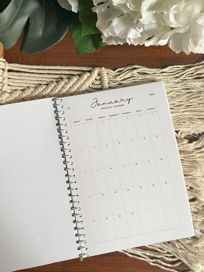 The January monthly planner page, ready for you to start the new year organized and inspired.