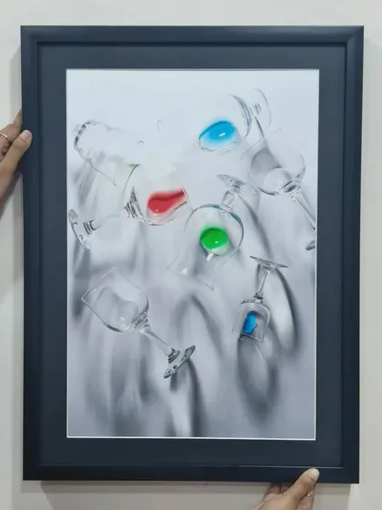 From cherished memories to stunning artworks, we can create the perfect custom frame to showcase and protect your treasures. This photo of wine glasses is a great example of creative product photography.