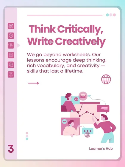 I go beyond worksheets to encourage deep thinking, rich vocabulary, and creativity. These are skills that last a lifetime and help students think critically in all aspects of their lives.