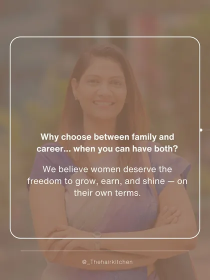 Why should you have to choose between family and a career? I believe women deserve the freedom to have both. Our program empowers you to grow, earn, and shine on your own terms.