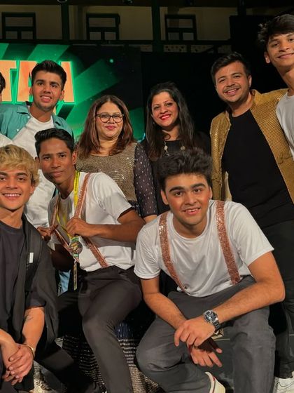 With my amazing team after the show. It takes a village to put on a production of this scale, and I'm so grateful for the talented people I get to work with.