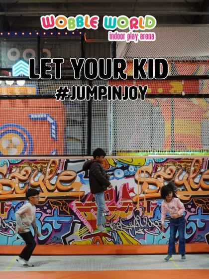 Let them jump for joy! Our trampoline park is the heart of Wobble World, offering endless space for kids to bounce, play games, and burn off energy in a safe, netted environment.