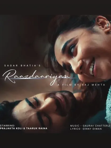 Costume styling for a music video is about creating a whole mood. For Dharma Movies' 'Razdariyan', we focused on the small details to tell a story of love and longing. This is the official poster featuring Prajakta Koli and Taaruk Raina.