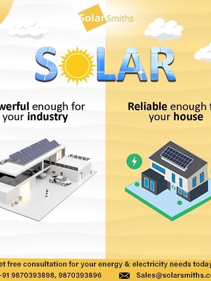 A different look at the dual power of solar: strong enough for industrial use, dependable enough for residential needs.
