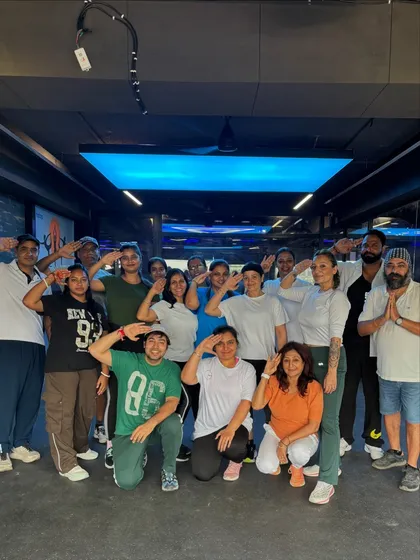 Saluting the nation with pride. Another group photo from our Independence Day themed class.