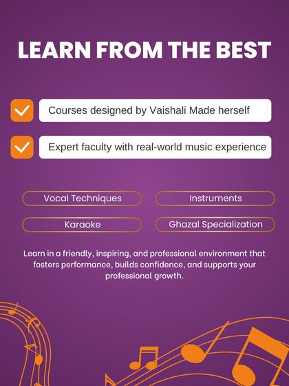 When you join my academy, you learn from the best. The courses are designed by me and taught by expert faculty with real-world music experience in a friendly, inspiring, and professional environment.