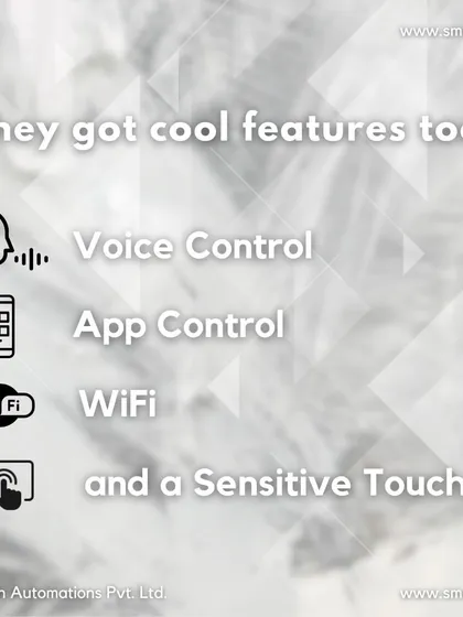 Beyond their sleek design, our switches are packed with features. Enjoy the convenience of controlling your home via WiFi using voice commands, our mobile app, or the sensitive touch panel itself.