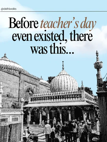"Before teacher's day even existed, there was this..." A powerful statement about the timeless teacher-student bond between Nizamuddin Auliya and Amir Khusrau, the original master and disciple.