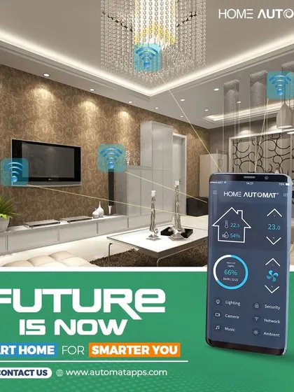 This is the future of intelligent luxury, available for your home today. The central mobile app gives you fingertip control over lighting, climate, security, and entertainment, all integrated seamlessly into your living space for ultimate convenience.
