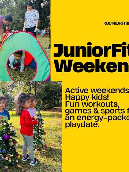 Active weekends make for happy kids. Our JuniorFit Weekends offer fun workouts, games, and sports for an energy-packed playdate, perfect for toddlers and young children.