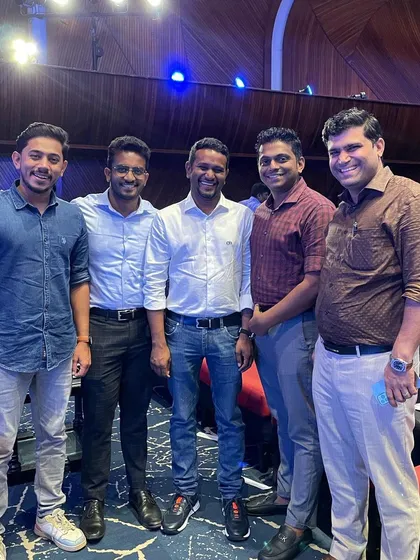 With fellow entrepreneurs at the Dhanam Business Summit & Award Nite. Celebrating the success of startups like OPEN, which became India's 100th Unicorn, is a huge motivation for the entire community.