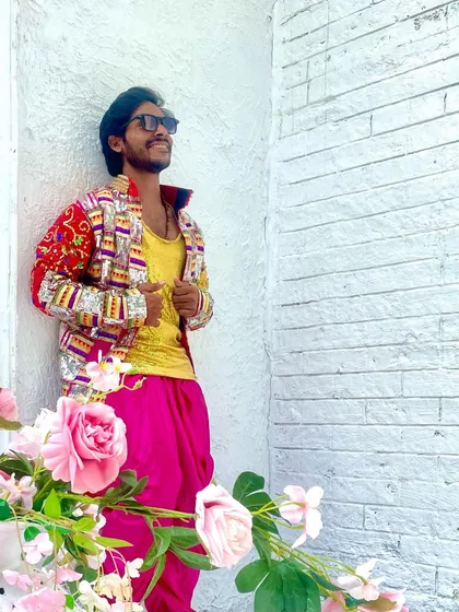 Posing in my costume during the shoot. I enjoy the process of becoming a character for a performance.