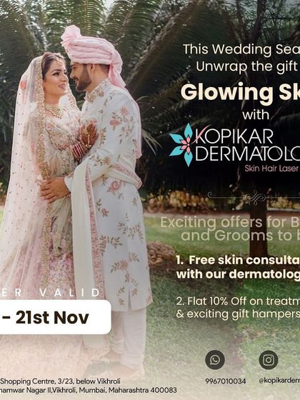 For brides and grooms to be, we offer special packages to ensure your skin is glowing for your wedding day. This includes a complimentary skin consultation to create a personalized treatment plan.