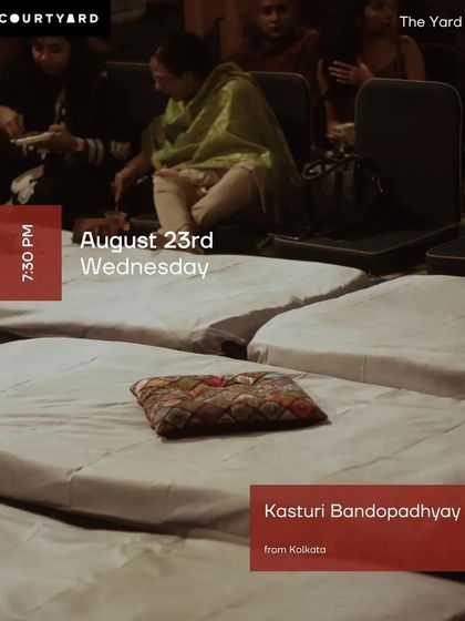 The mattresses are ready for an evening of Thumris. This setup is central to our baithak philosophy, encouraging a relaxed and informal listening experience.