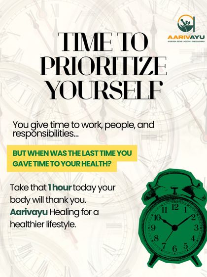 You make time for work, responsibilities, and others, but what about yourself? We encourage you to prioritize your health. Just one hour of dedicated care can make a world of difference.