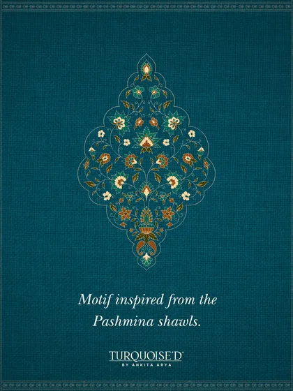 This is the core motif that inspired the Zaina Bagh collection. Drawn from the heart of a Pashmina shawl, this intricate floral diamond pattern forms the building block for our heritage wallpaper designs.