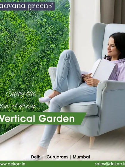 Enjoy the view of green from anywhere in your home. A vertical garden next to a window can make you feel surrounded by nature, creating a peaceful and relaxing reading nook.