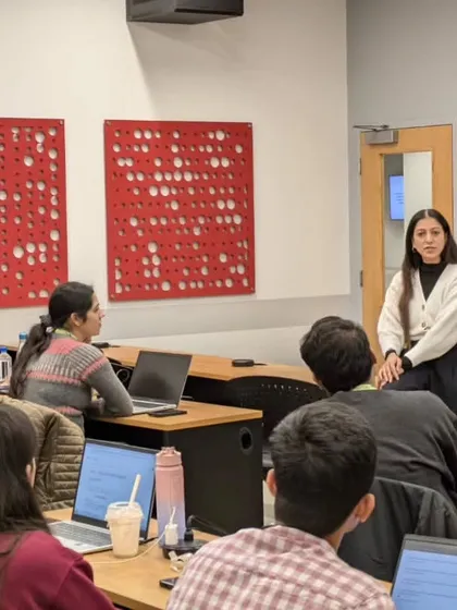 I believe in connecting with people before presenting content. This was a session on Intercultural Communication at Mohawk College, where I focused on building relationships and making each student feel seen and heard before we even opened the first slide.
